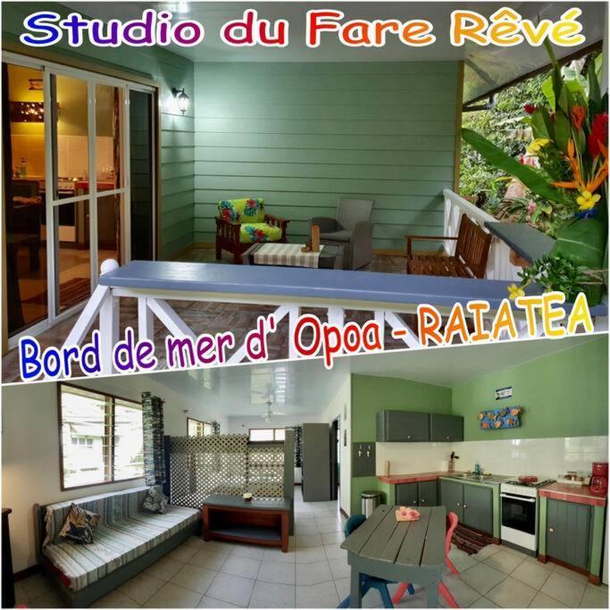 Raiatea, Opoa, Studio Du Fare Reve, Acces Mer Privatif Exterior photo